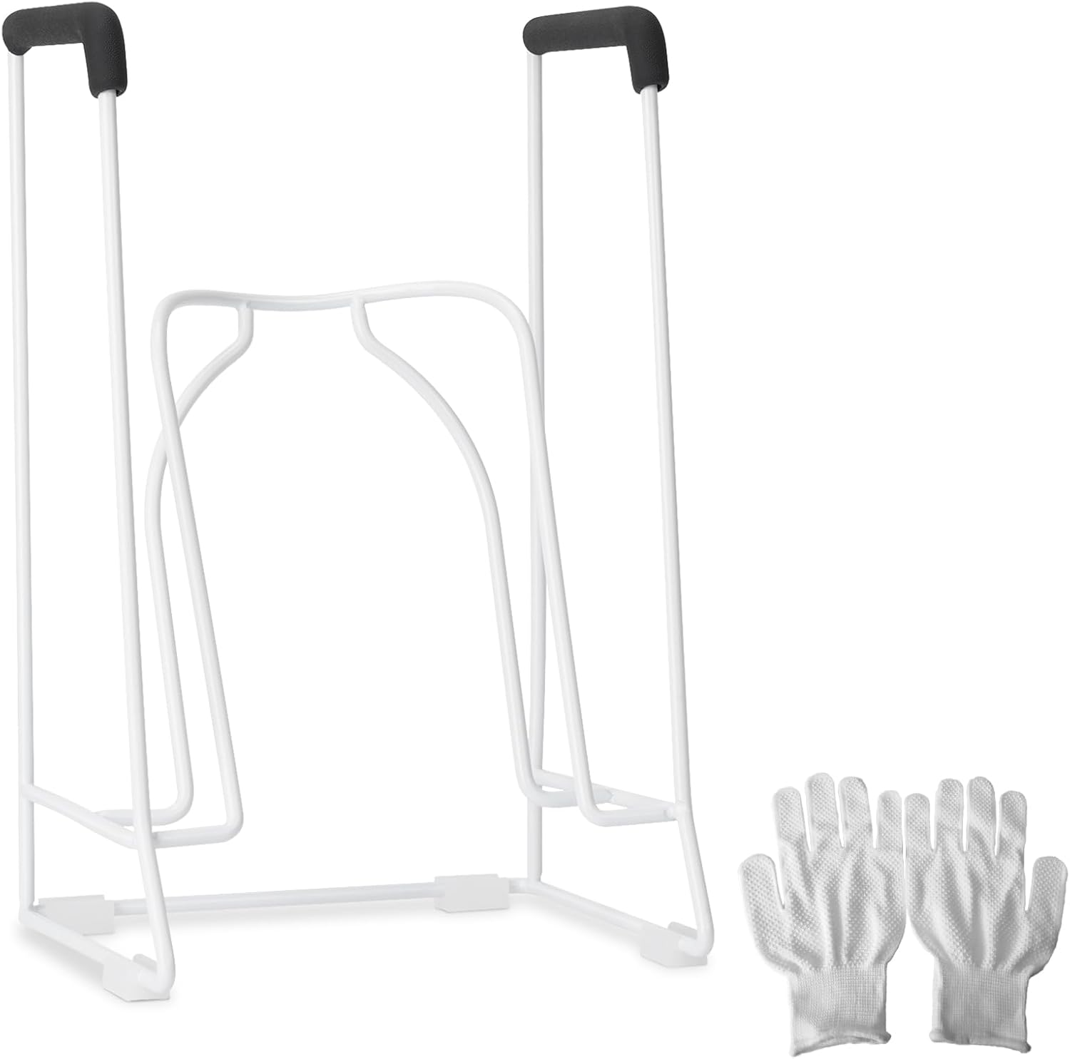 Zipcase Large Size Stocking Donner, Sock Aid Tool to Put on Compression Socks for Large Calves from 18 to 20 in Circumference (Compatible for JOBST,SB SOX,CHARMKING,FITRELL,Bluemaple,COOLOVER) White