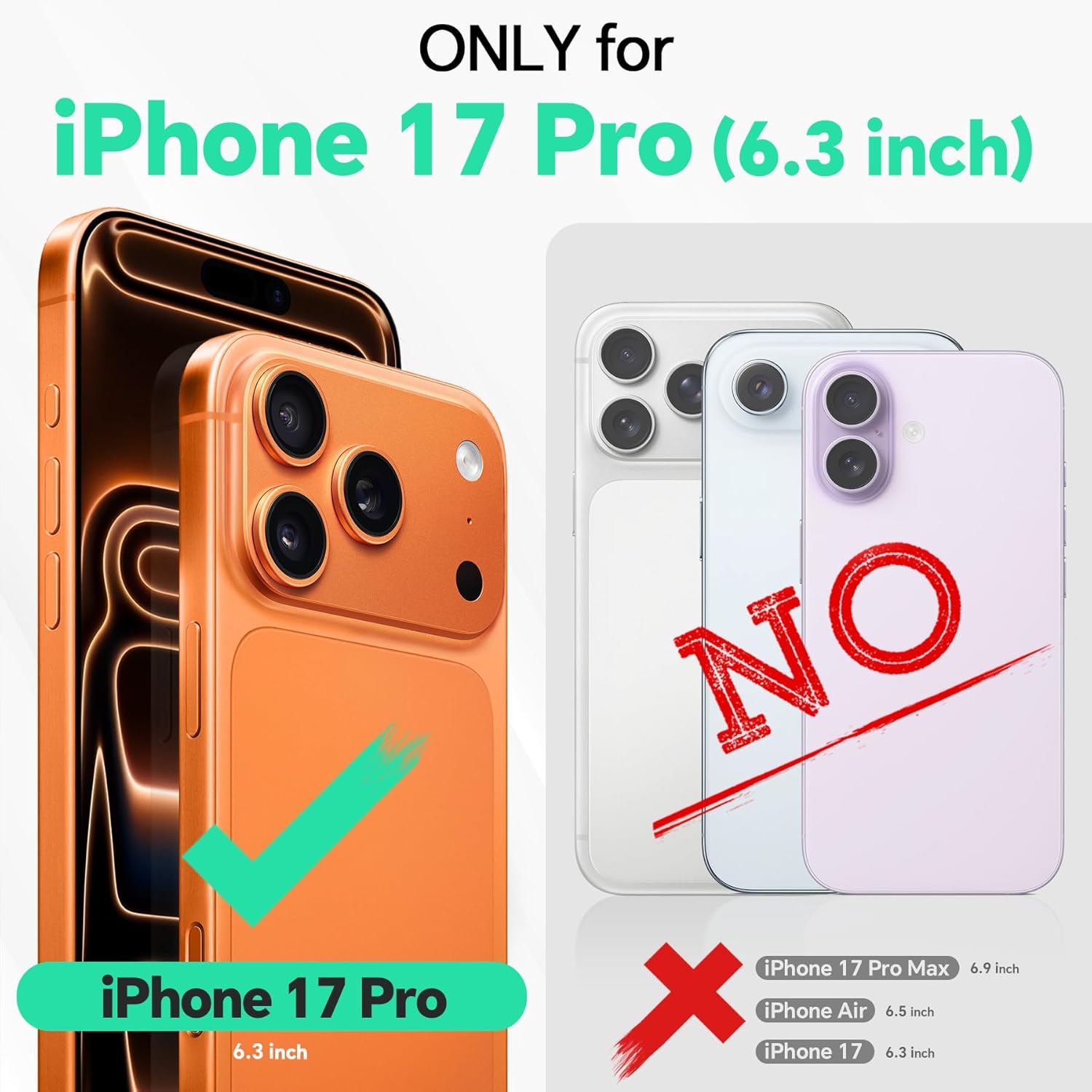 TUCCH 2-in-1 Removable Wallet Case for iPhone 17 Pro (6.3-inch) 2025, Wireless Charging | RFID Blocking 4 Card Holders | Wrist Strap | Kickstand | Magnetic | PU Leather Protective Cover | Deep Purple for iPhone 17 Pro Deep Purple