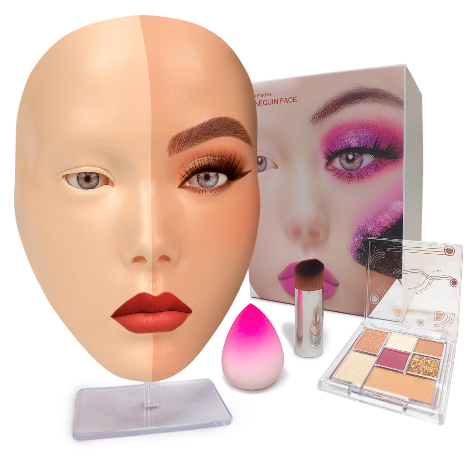 Laokiiy Makeup Practice Face (White)
