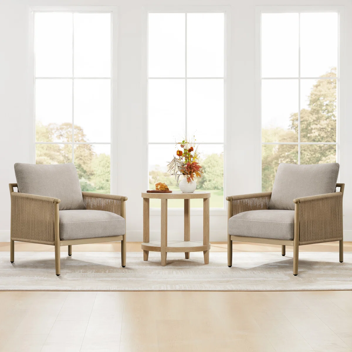 Boho-inspired Upholstered Accent Chair