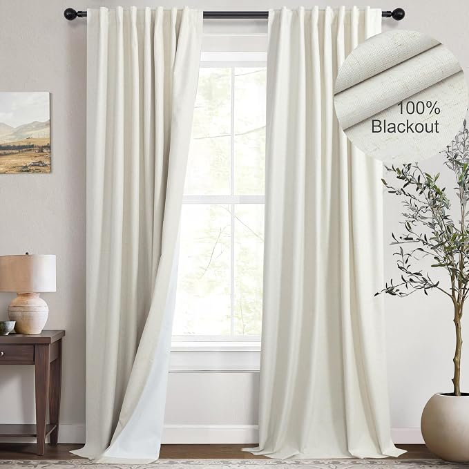 Quince European Linen Blackout Curtain