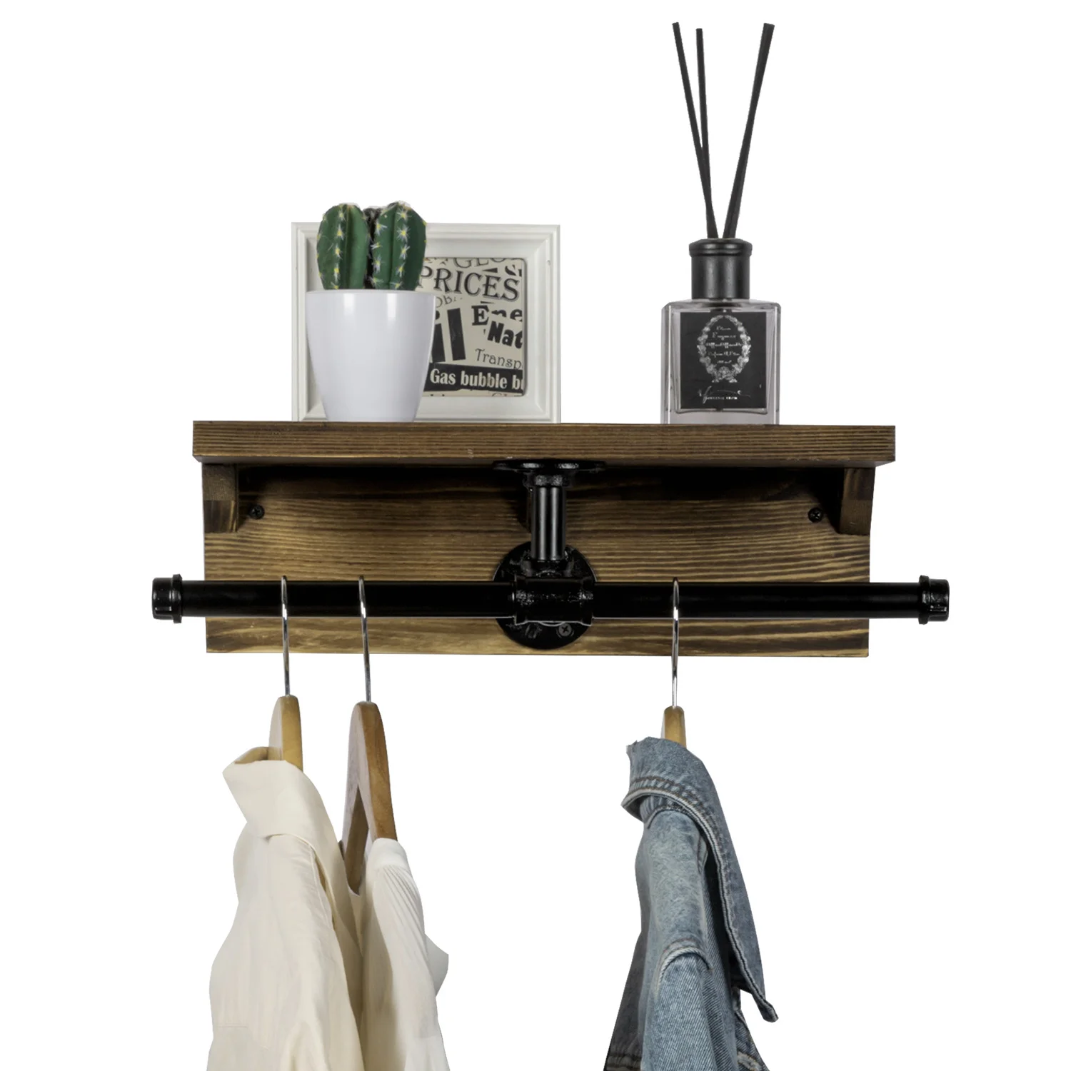 Mellman 17.5" Wall Mounted Clothes Rack