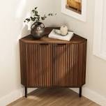 Fluted Corner Cabinet