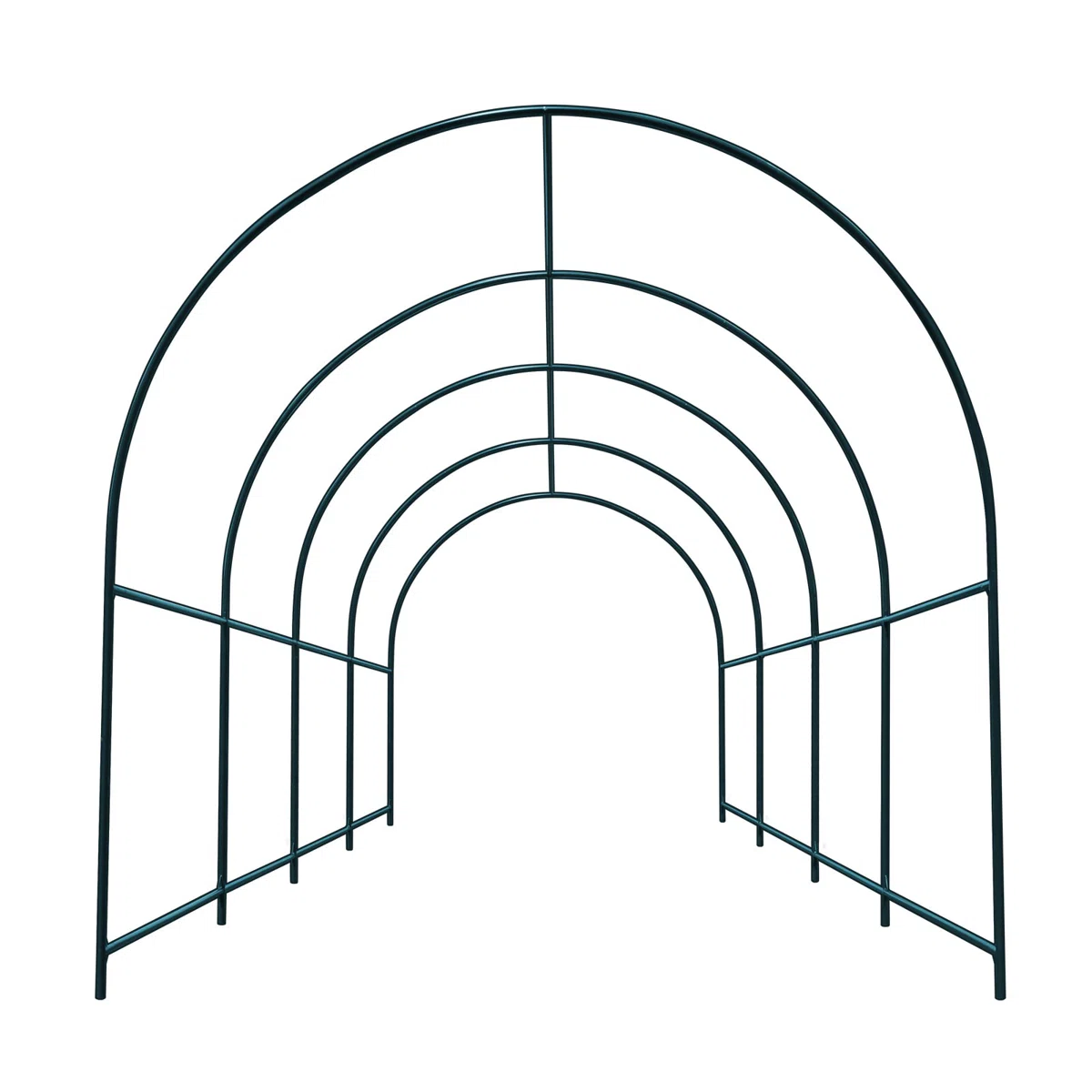 13'x 7' x 7.2'Steel Garden Arch Metal Garden Arch Climbing Plants Arch Arbor