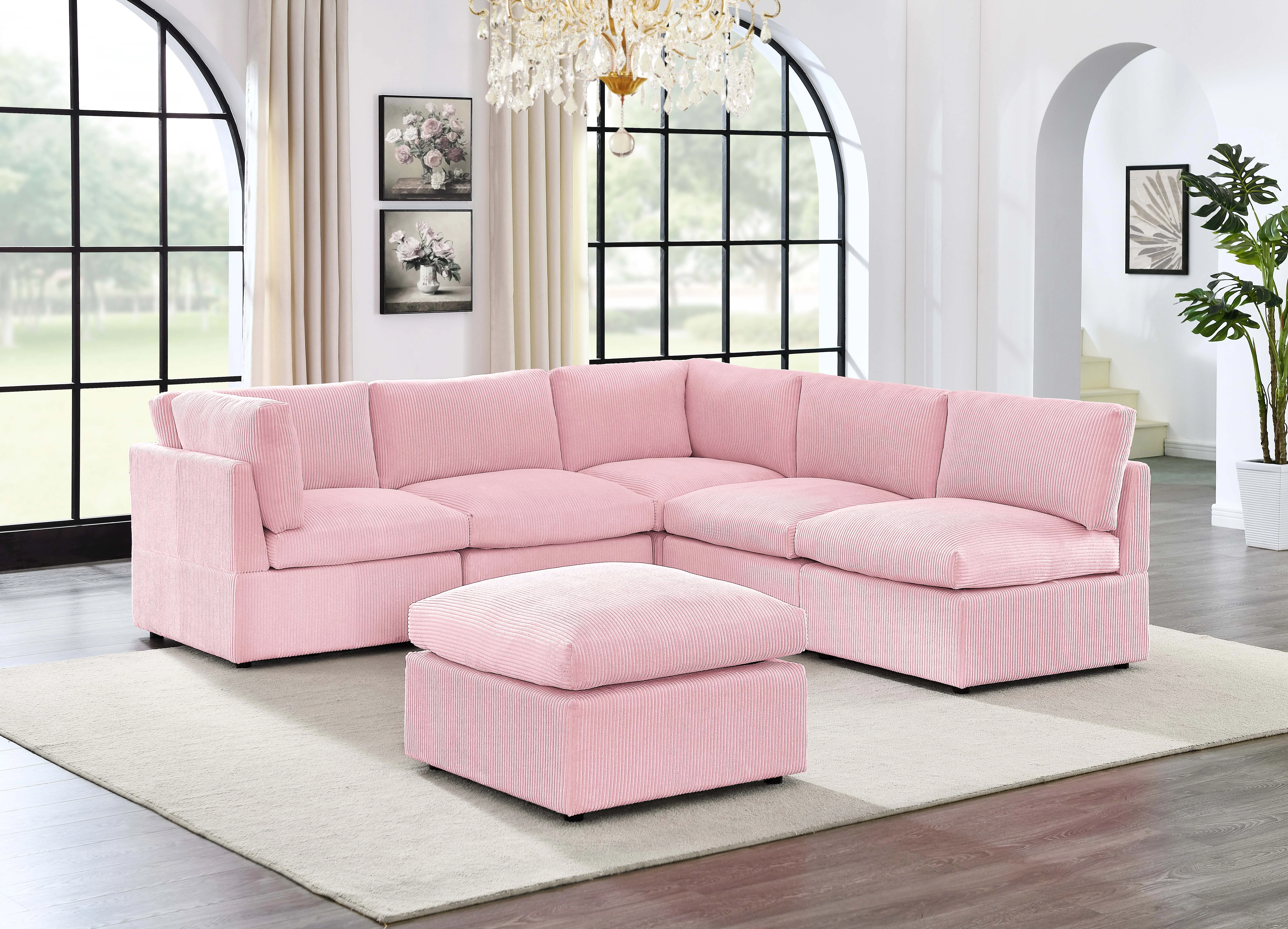 Kyanne Priyen 98" Wide Symmetrical Sofa