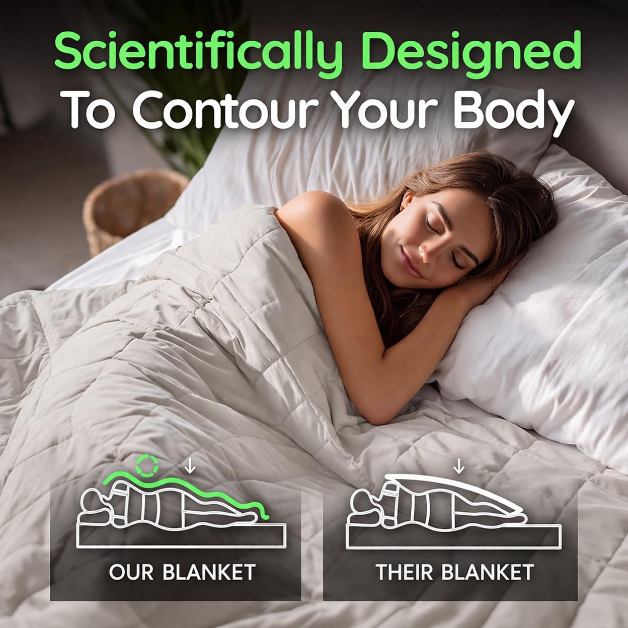 HomeSmart King Size Weighted Blanket 30lbs, Soft Breathable Fabric, Oversized XL Heavy Blanket for Adults, Misty Grey Misty Grey King | 30lbs