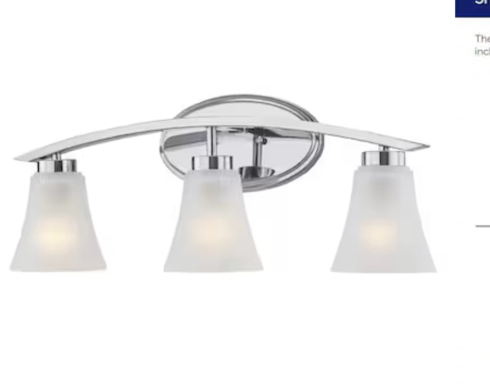 Allen and Roth Lyndsay 3-way vanity bar light