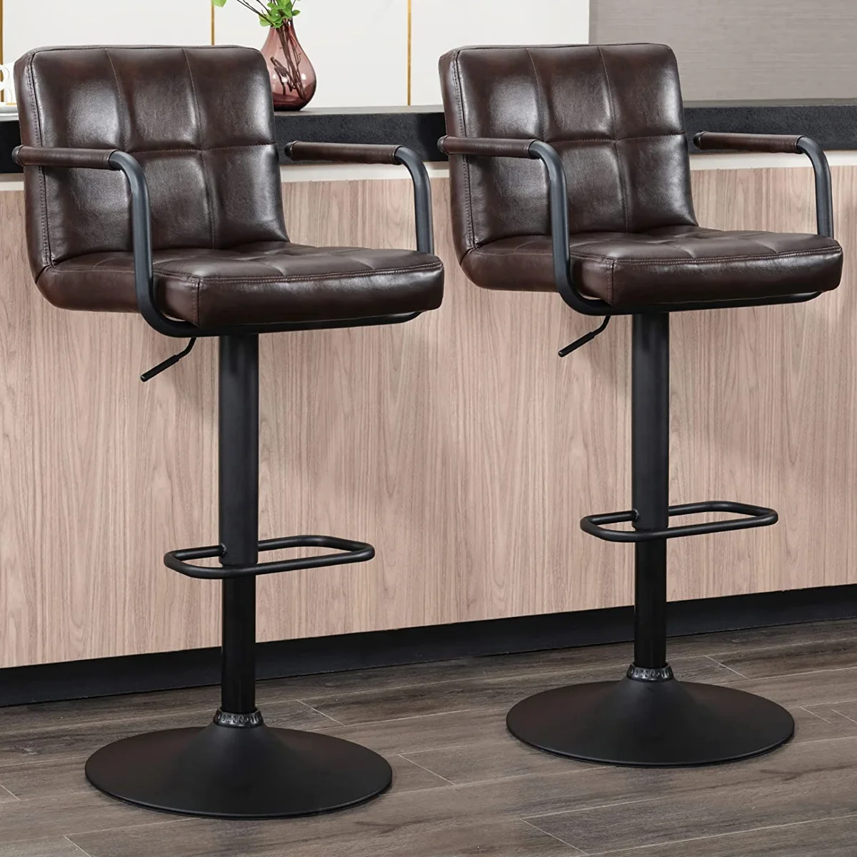 Penacook Swivel Adjustable Height Bar Stool