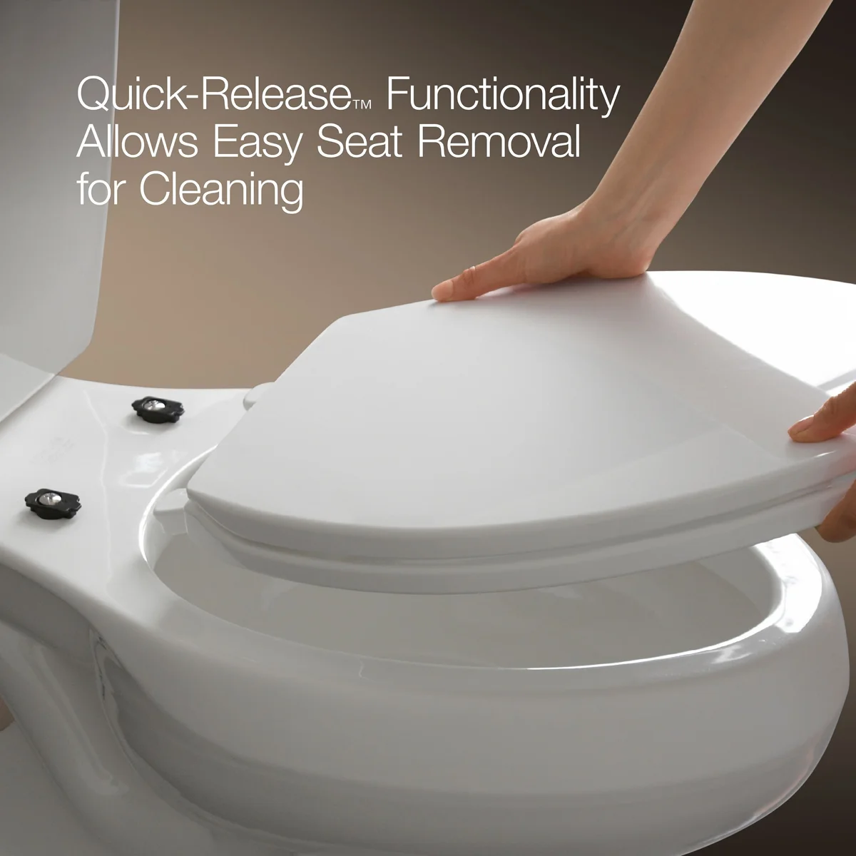 Lustra with Quick-Release Hinges Toilet Seat