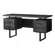 Bansilal Computer Desk, Home Office, Laptop, Left, Right Set-Up, Storage Drawers, 60L, Metal, Laminate
