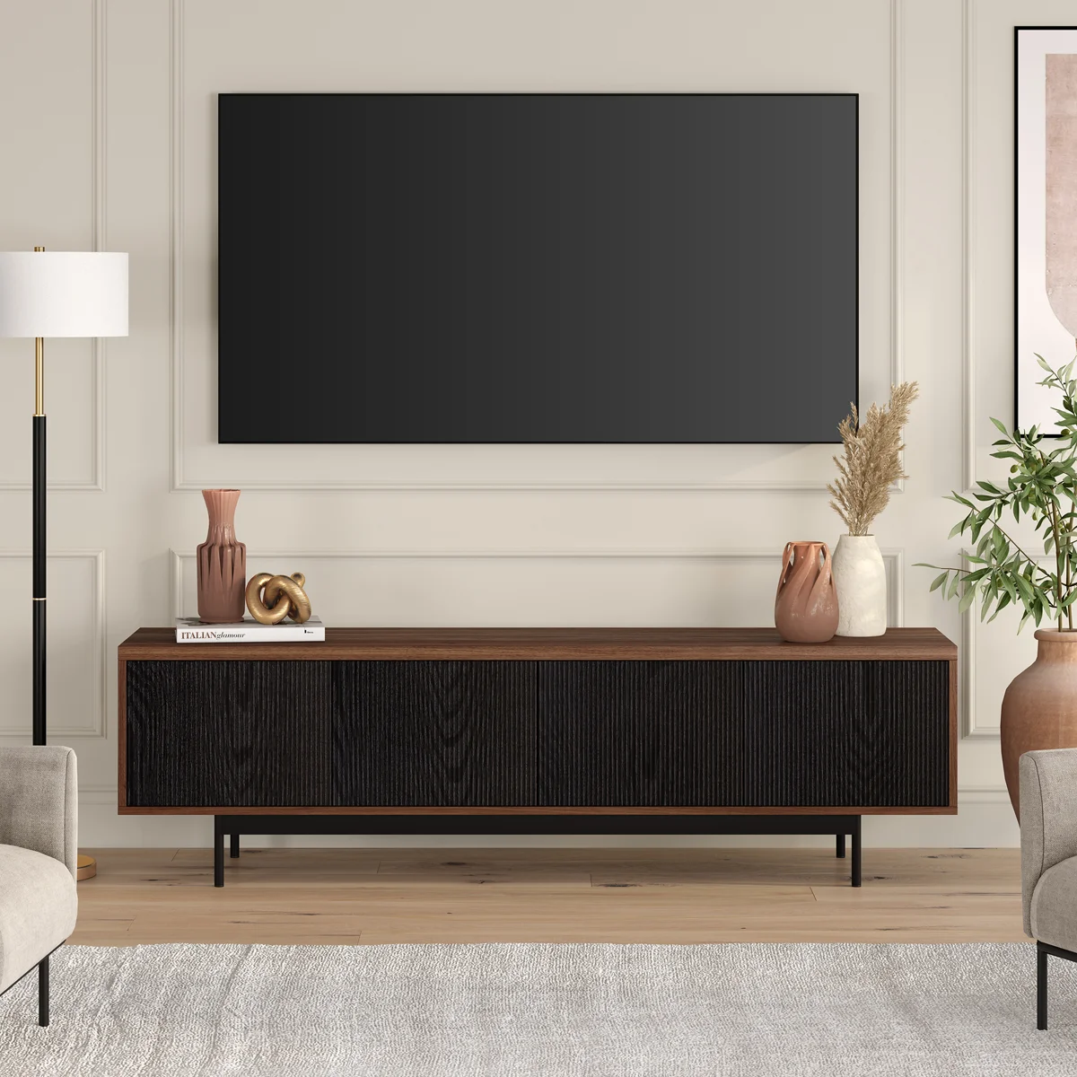 Whitman Rectangular Fluted TV Stand