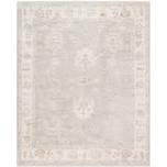 SRK106A-9 9 x 12 ft. Samarkand Rectangle Hand Knotted Area Rug, Ivory & Silver
