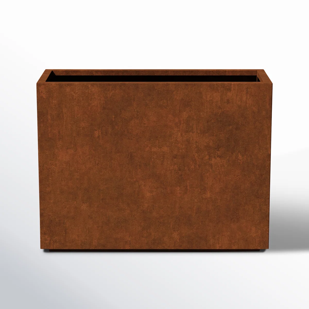 Corten Steel Series Rectangular Metal Span Planter