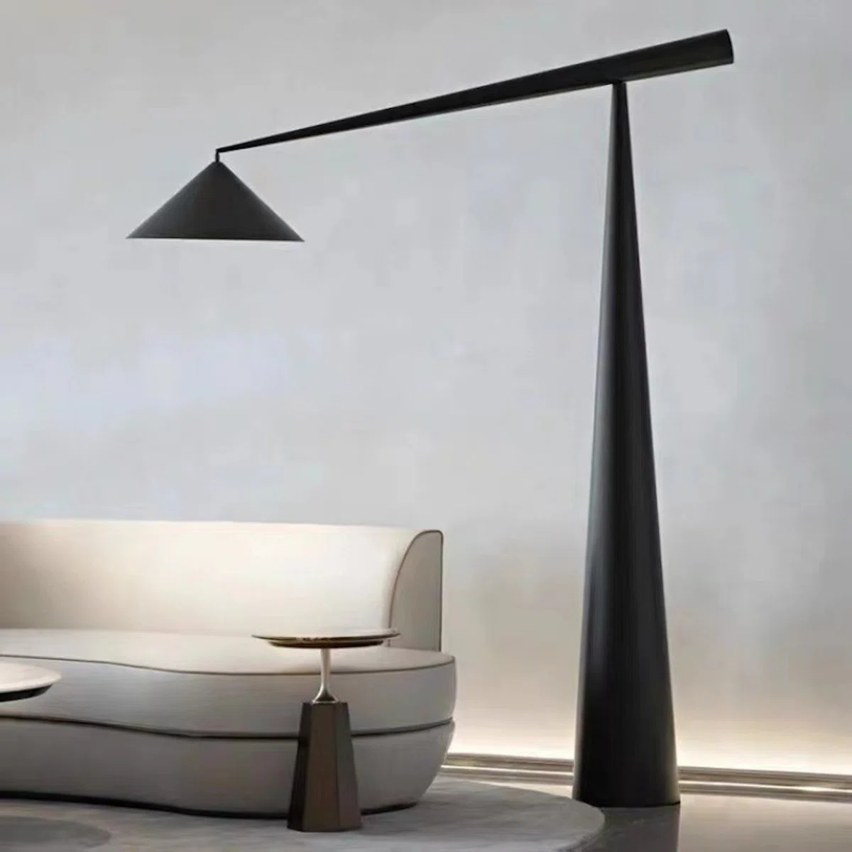 Symphony Tall Floor Lamp With Long Arm | Modern Floor Lamp For Living Room, Bedroom & Office