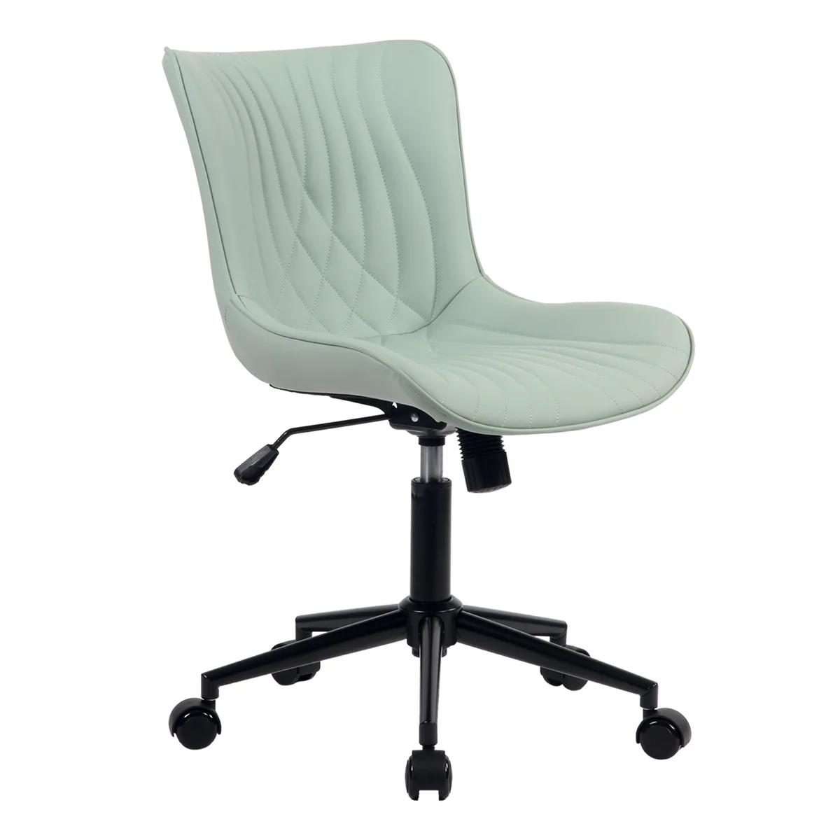Brionni Upholstered Task Chair Swivel Executive Chair Faux Leather Home Office Chair with Wheels