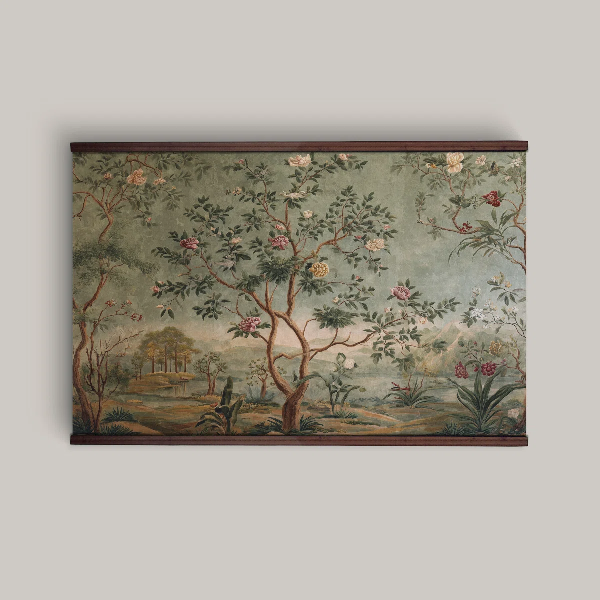 Tapestry, Extra Large Wall Art, Chinoiserie Tree of Life, Wall Hanging