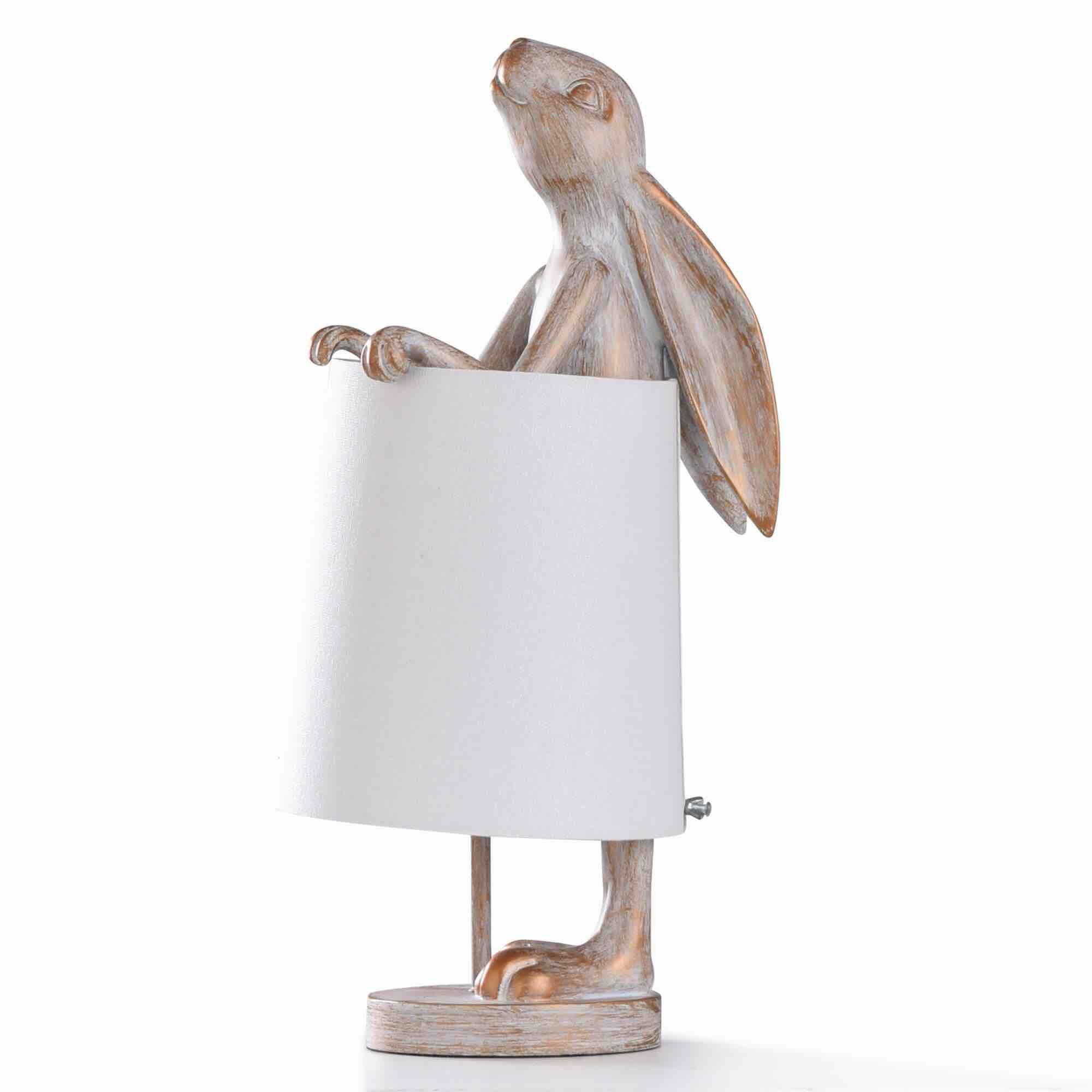 (damage pictured )Rabbit Lamp