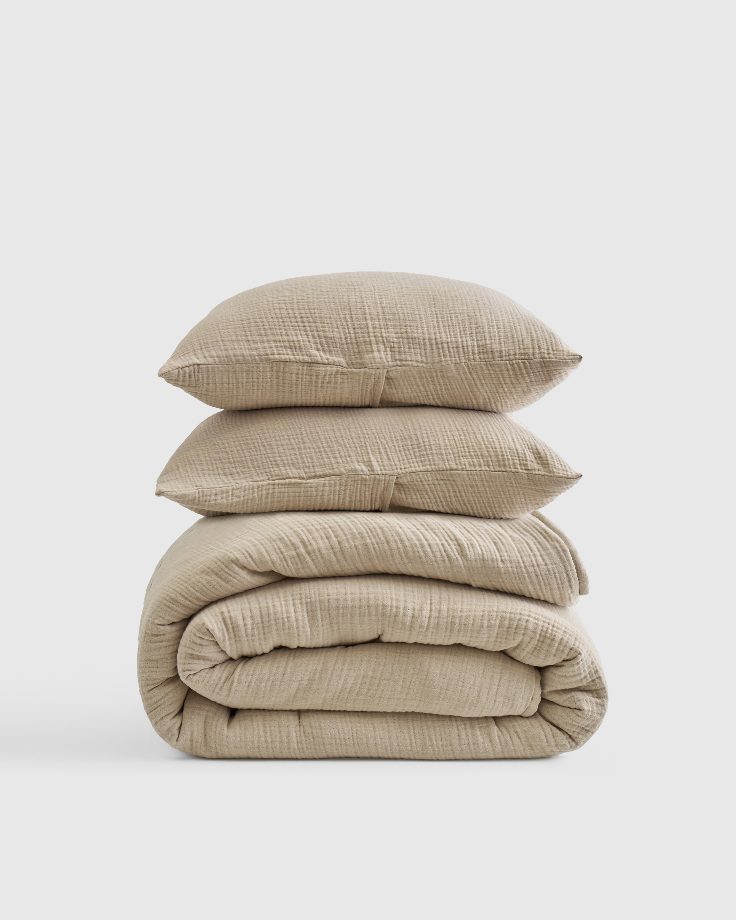 Organic Airy Gauze Dream Quilt, King/Cal King, Dune