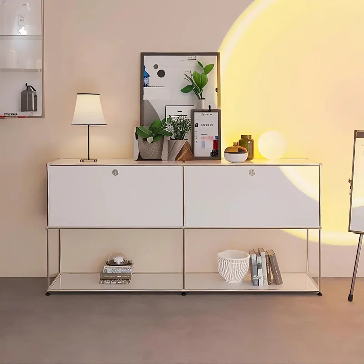Modular Metal Office Storage Cabinets With Adjustable Shelves