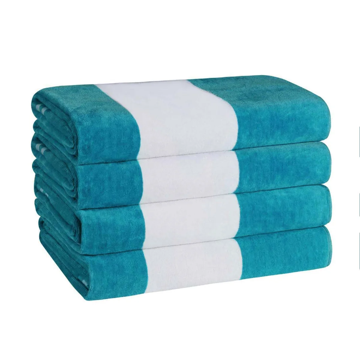 (“Color may Vary”) Calheta Cotton Oversized Cabana Stripe Beach Towels