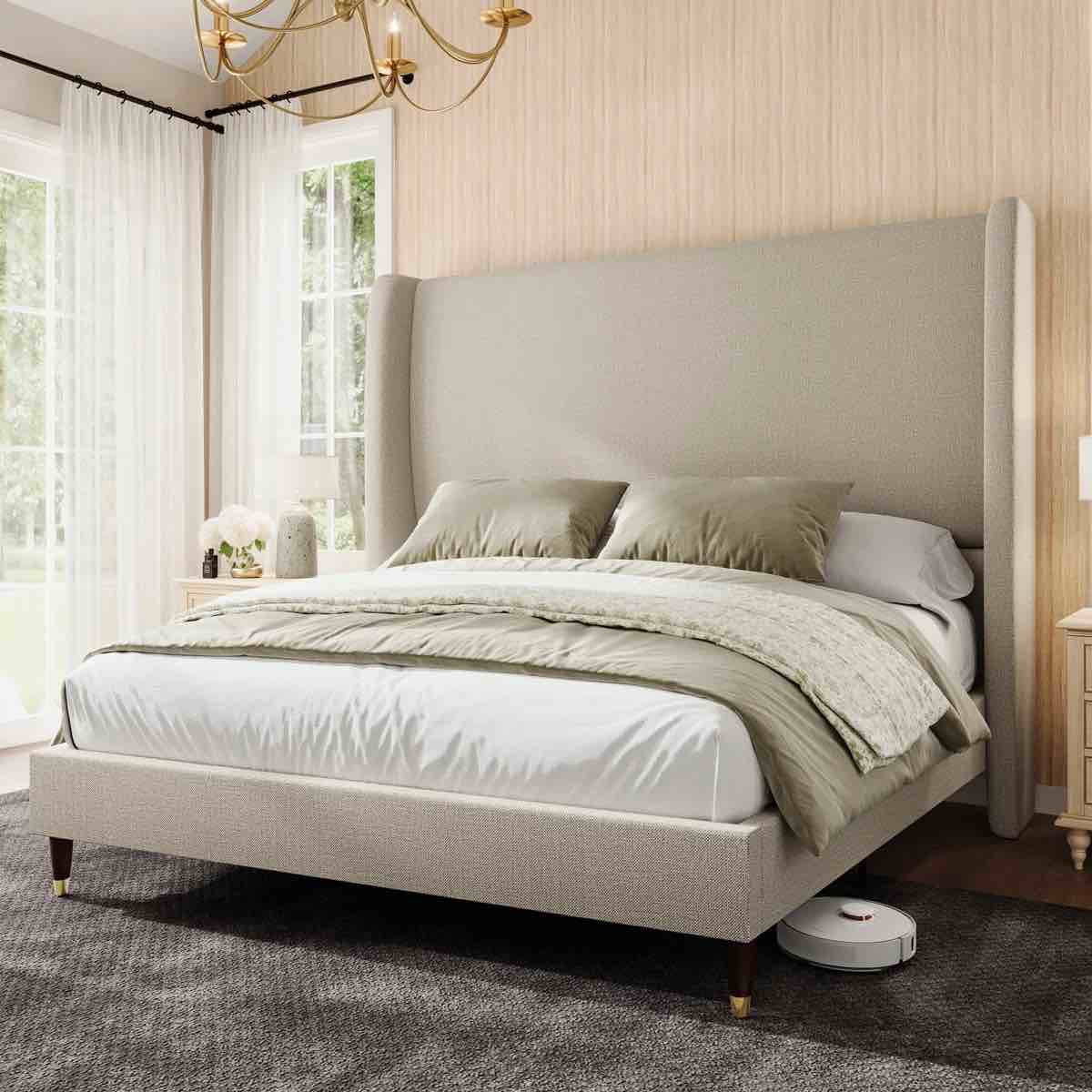 (INCOMPLETE) Belo Upholstered Low Profile Platform Bed