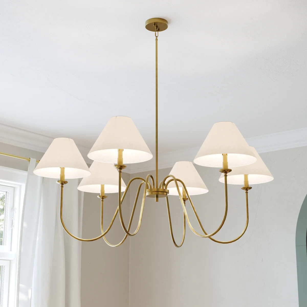 6 - Light Dimmable Classic / Traditional Chandelier