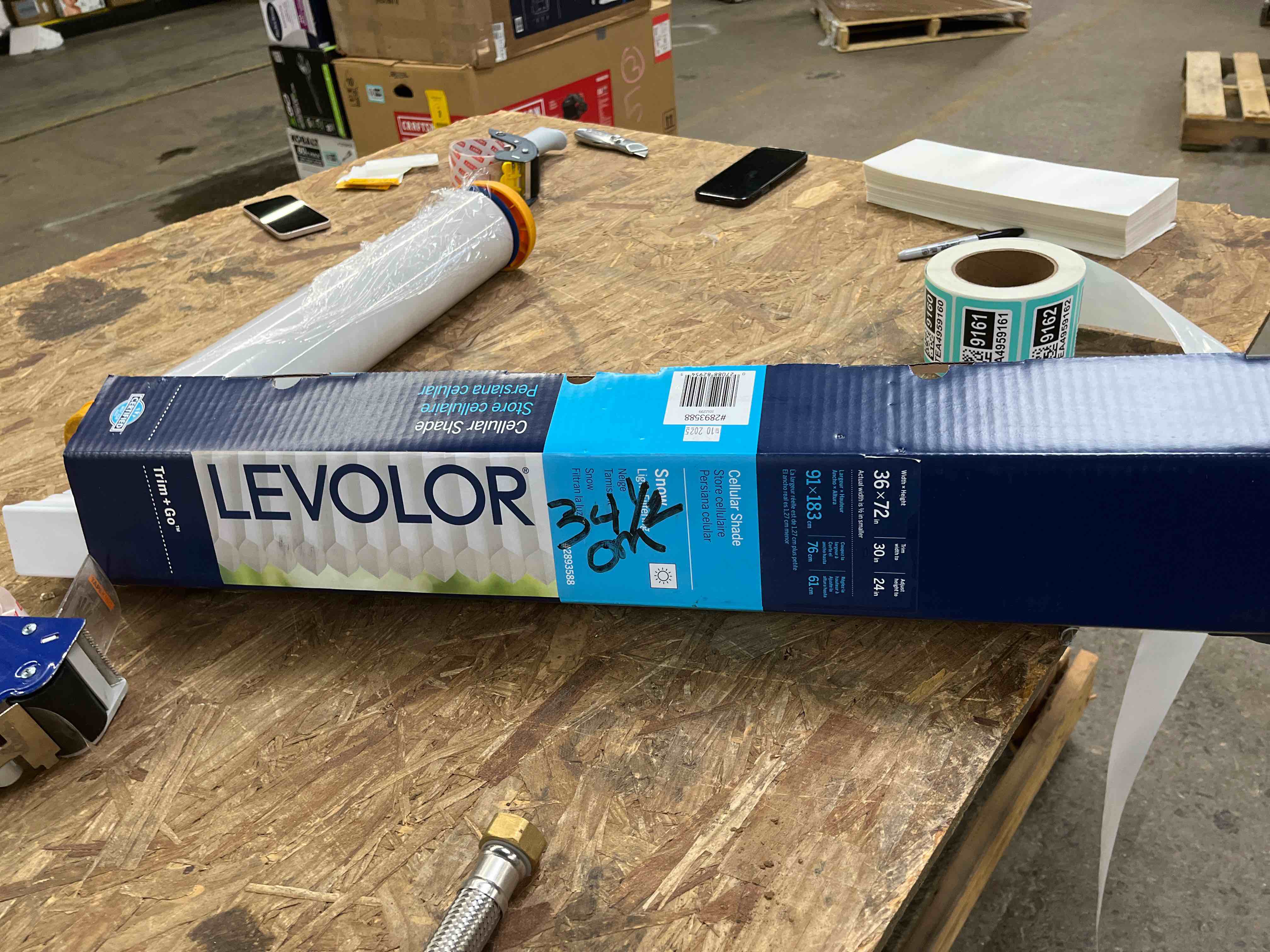 levolor 36x72” cellular chase