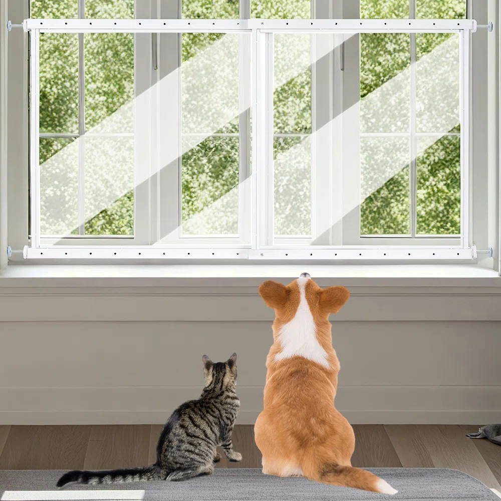 Pet Window Safety Guards, Clear Acrylic Panels Safer Than Bars