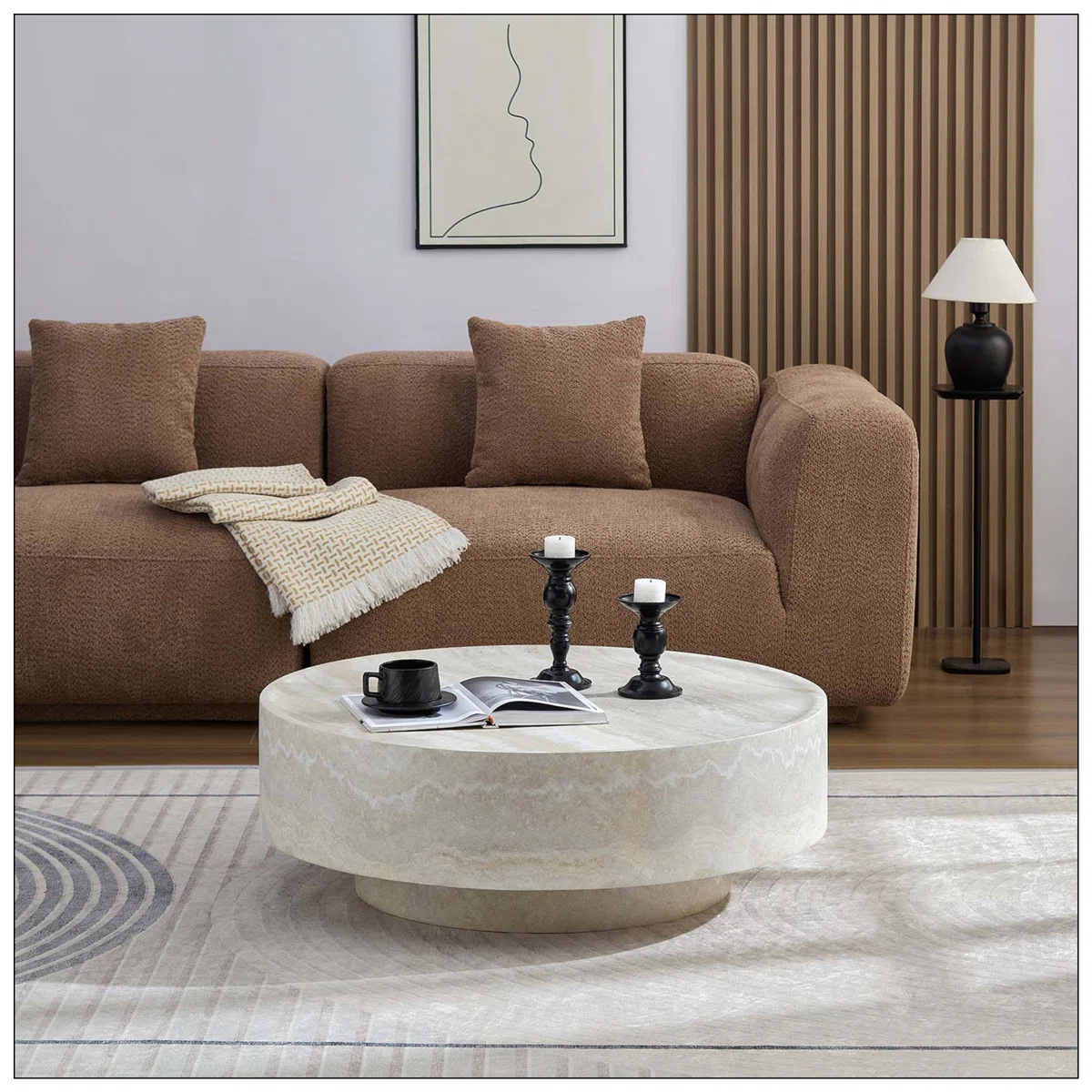 Stone Table With Precise Cutting Polishing Natural Weathering Effect
