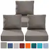 Box of 3 Gray Furniture Seat or Backrest Cushion