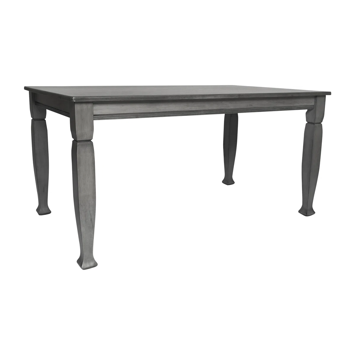 Solid Wood Commercial Grade Dining Table with Turned Legs