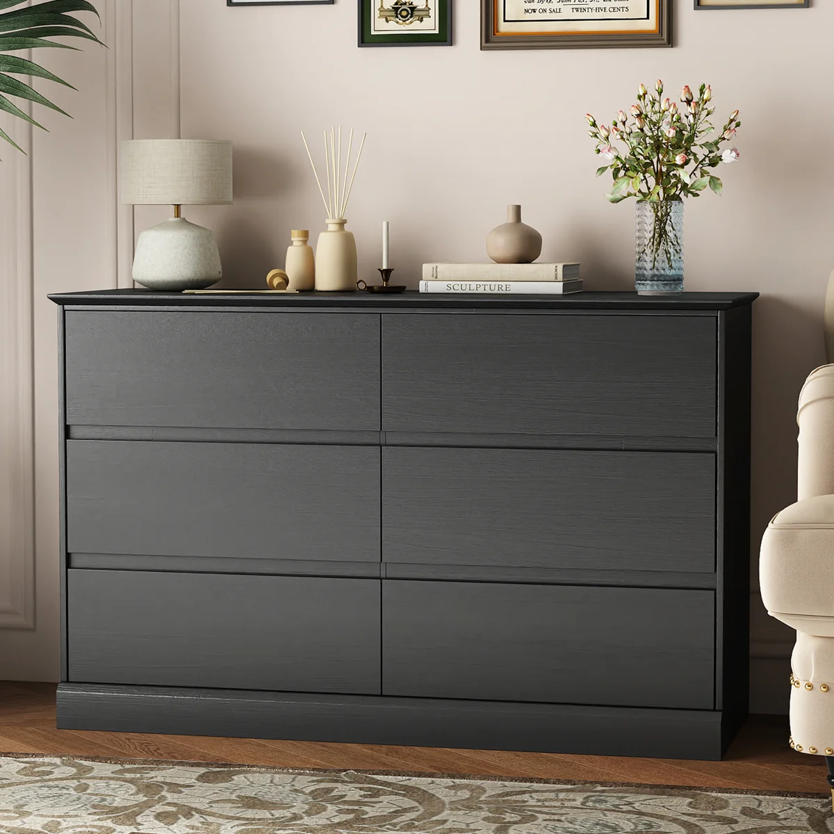 Dornisha 6 Drawer 47.2" W Double Dresser