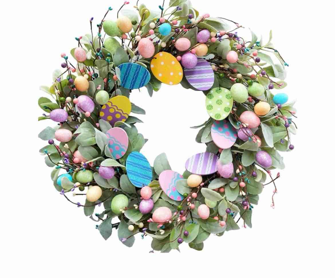 Egolot 18 inch spring Easter wreaths