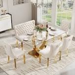 Rectangle Tempered Glass Dining Table Top