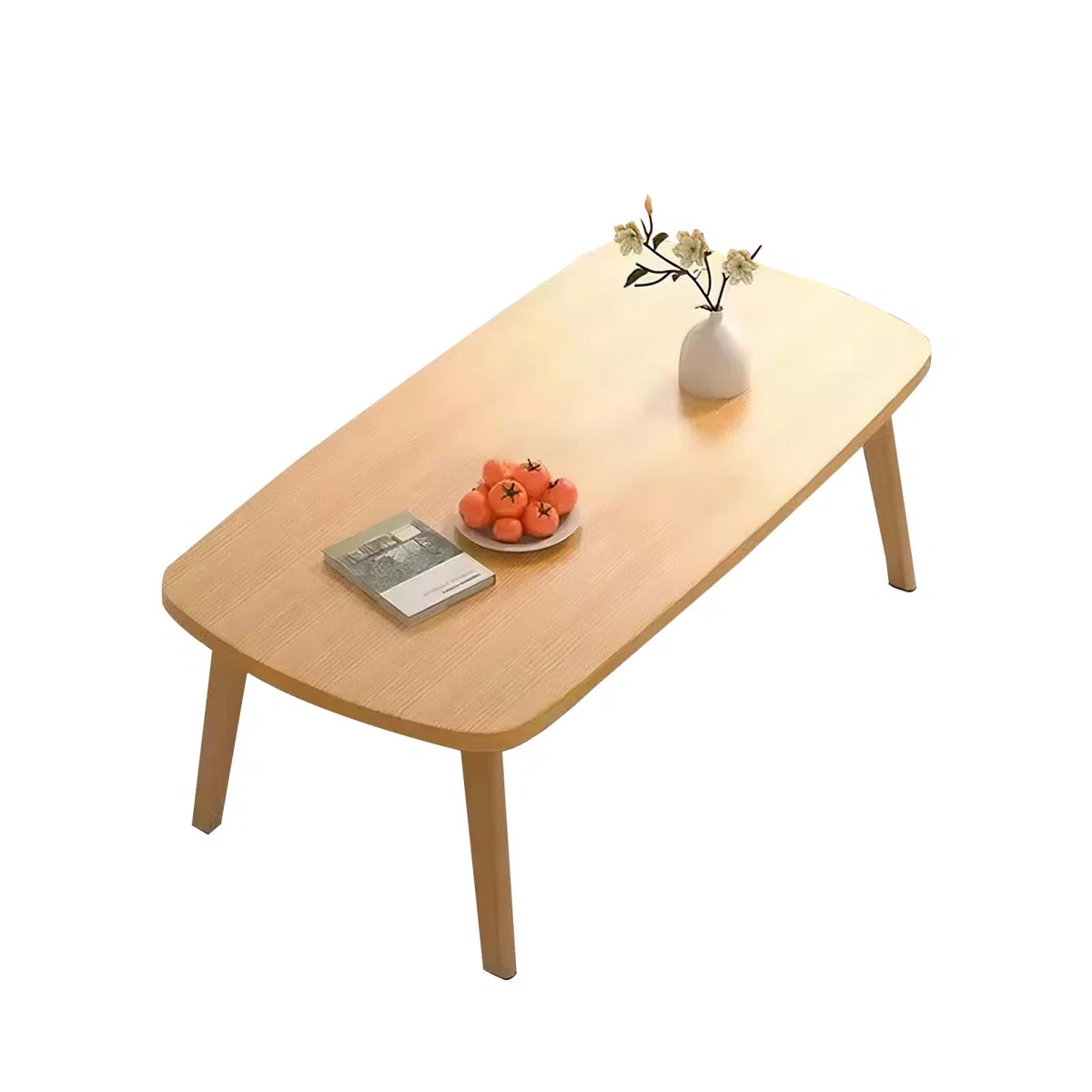 Collapsible Coffee Table,  Foldable Coffee Table, Foldable Laptop Table for Small Spaces, Ideal Fit in Study, Home, Office, Bedroom, Tea Room(31.5x19.7x17.3inch)