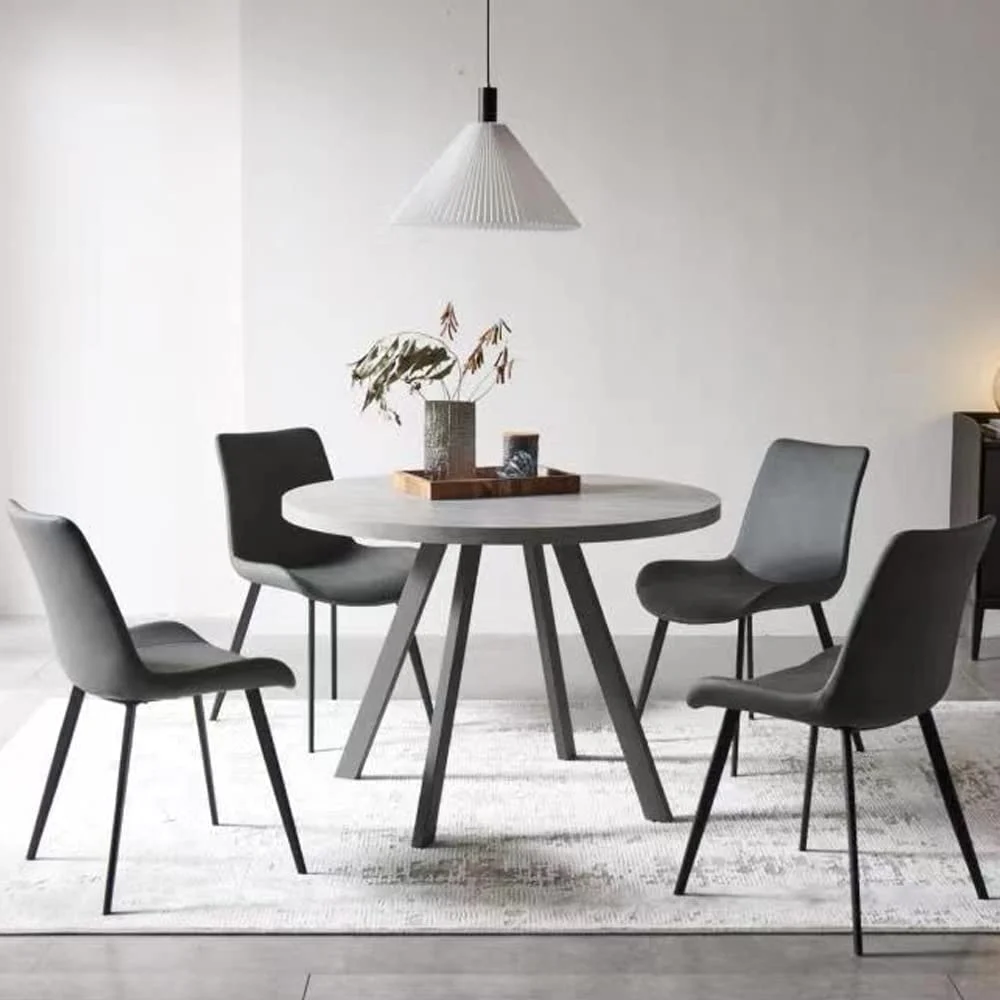 incomplete 32.4H Modern Upholstered Dining Chairs, Faux Leather Back with Steel Legs for Kitchen, Dining, Living, Reception, Office Guest Chairs, and Outdoor