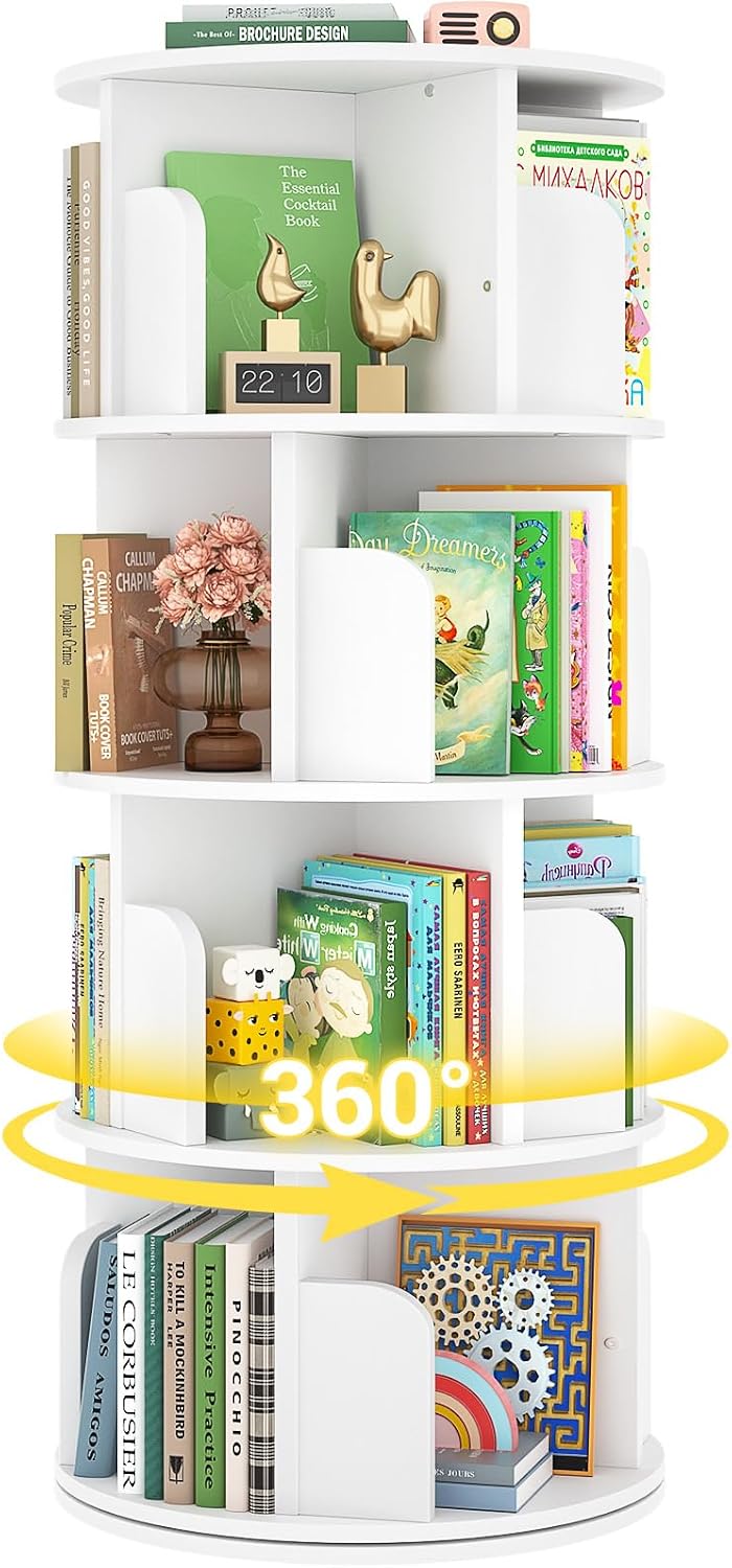 Besiost YHBS-5P-04B Rotating Bookcase/Storage Shelf