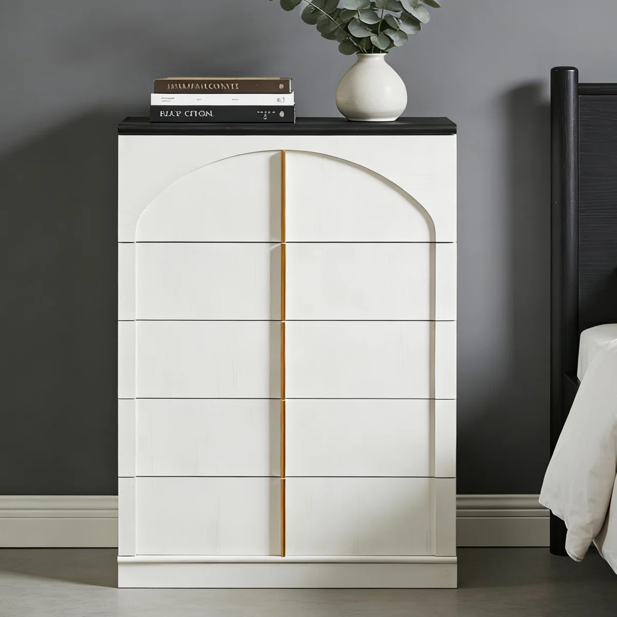 Modern 31.3'' W 5 - Drawer Dresser, Wood Chest Of Drawers For Bedroom