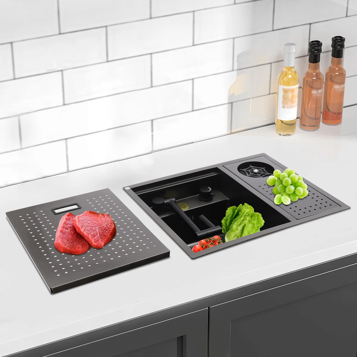 21.6'' L Nano Stainless Steel Kitchen Sink