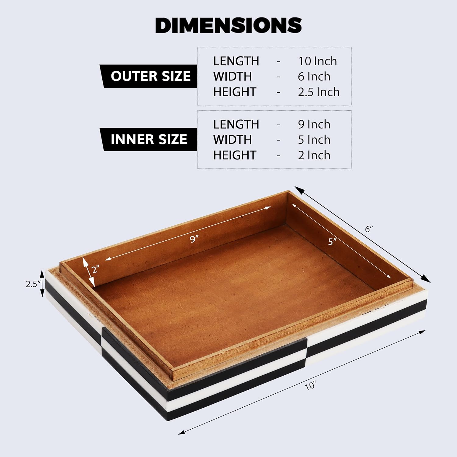Handicrafts Home Decorative Box 8x6 – Photo Storage Box, Jewelry Organizer, Modern Decorative Storage Box with Lid, Bohemian Table Décor, Vintage Keepsake Box for Shelf or Coffee Table Décor PUZZLE-SLIDE 8 x 6 x 1.5 Inches