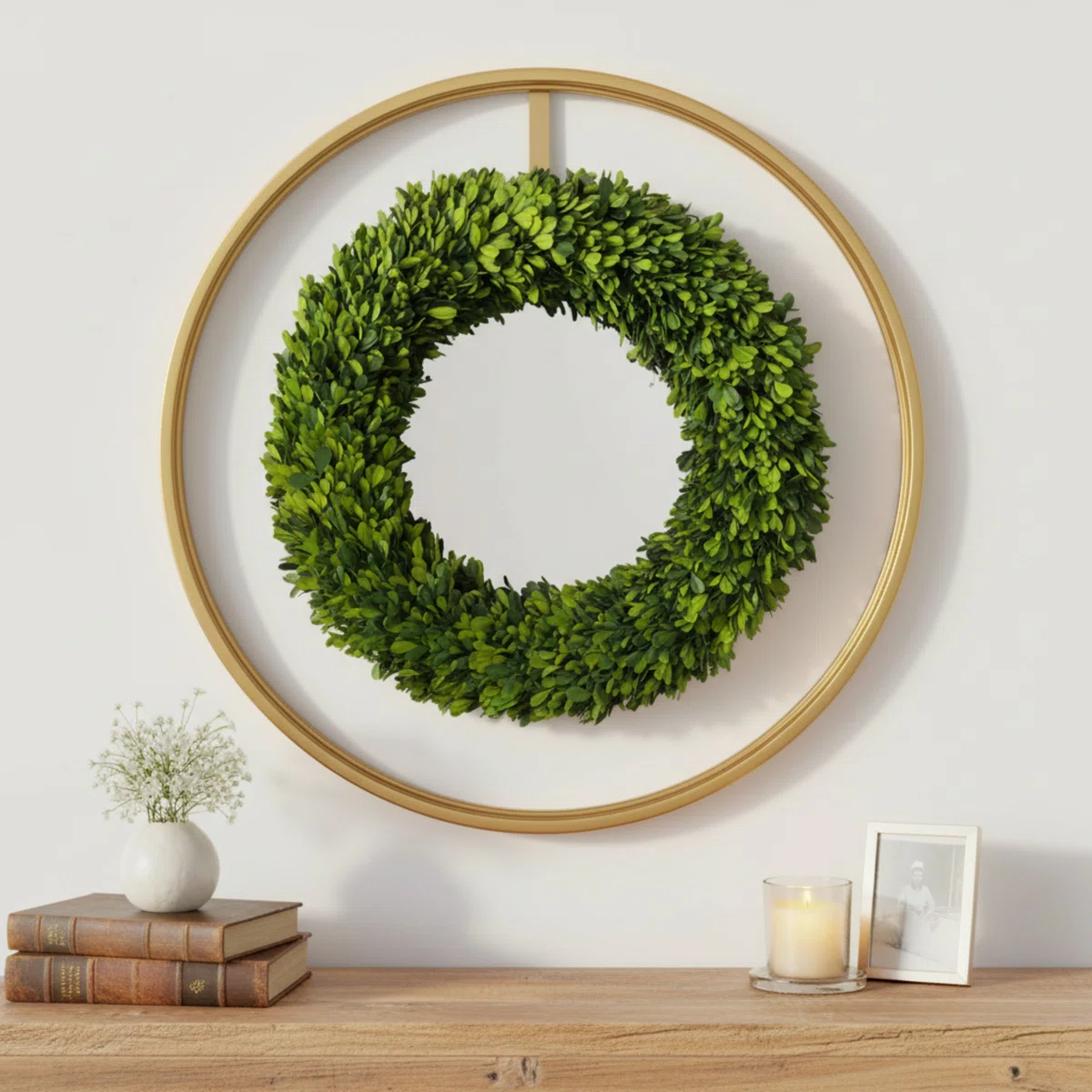 Maison Real Preserved Boxwood Wreath