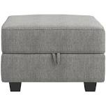 grey ottoman