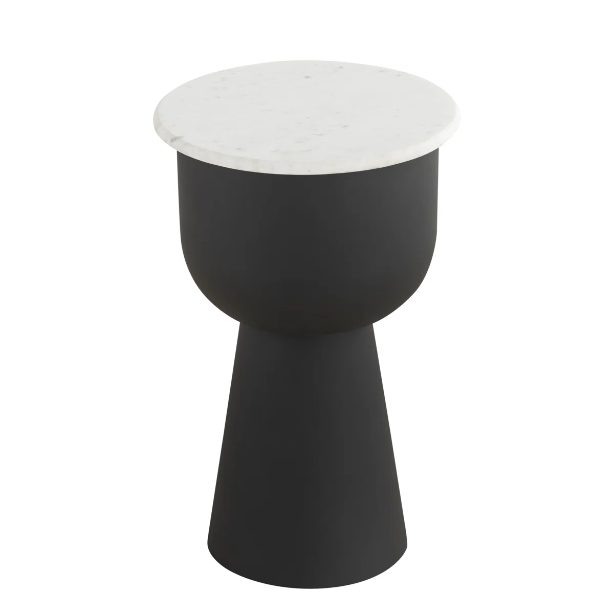Abhiraj Black and White End Table
