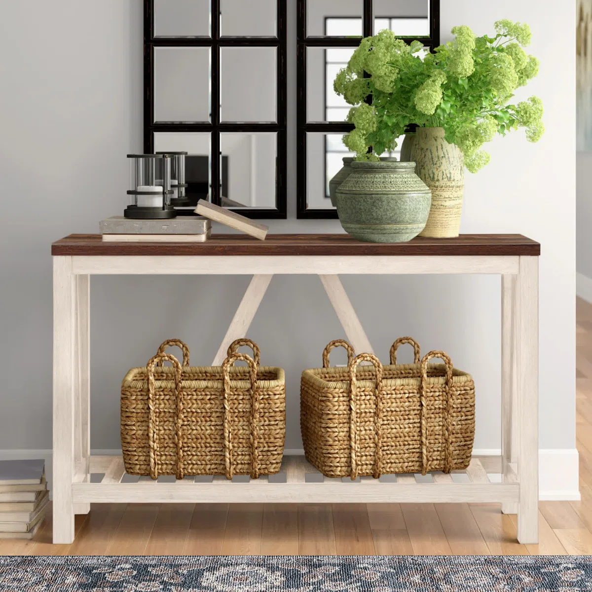 Rakira Modern Farmhouse Console Table