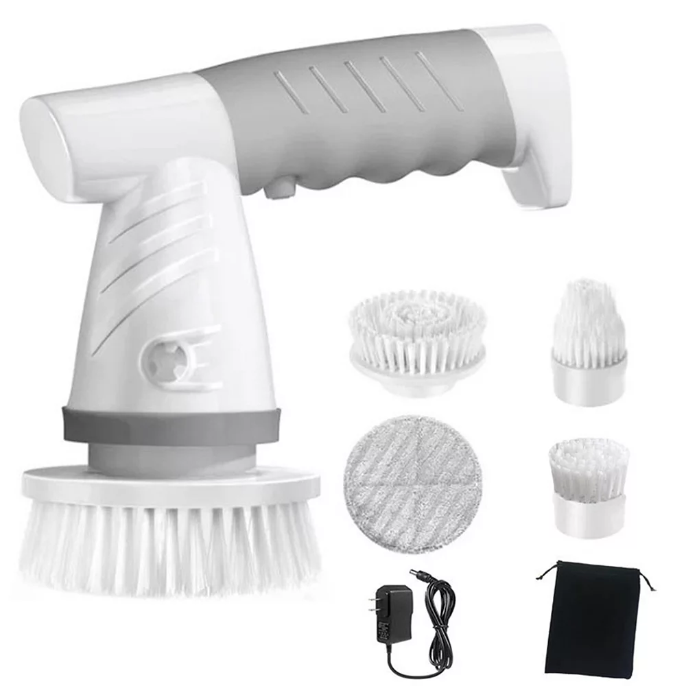Electric Spin Scrubber with 4 Brush Heads