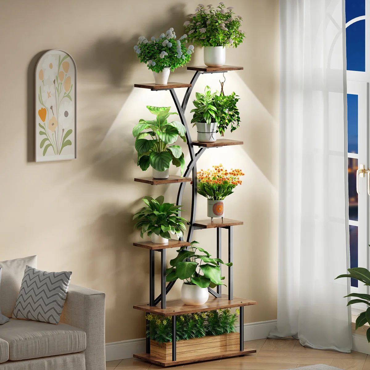 Plant Stand with Grow Lights