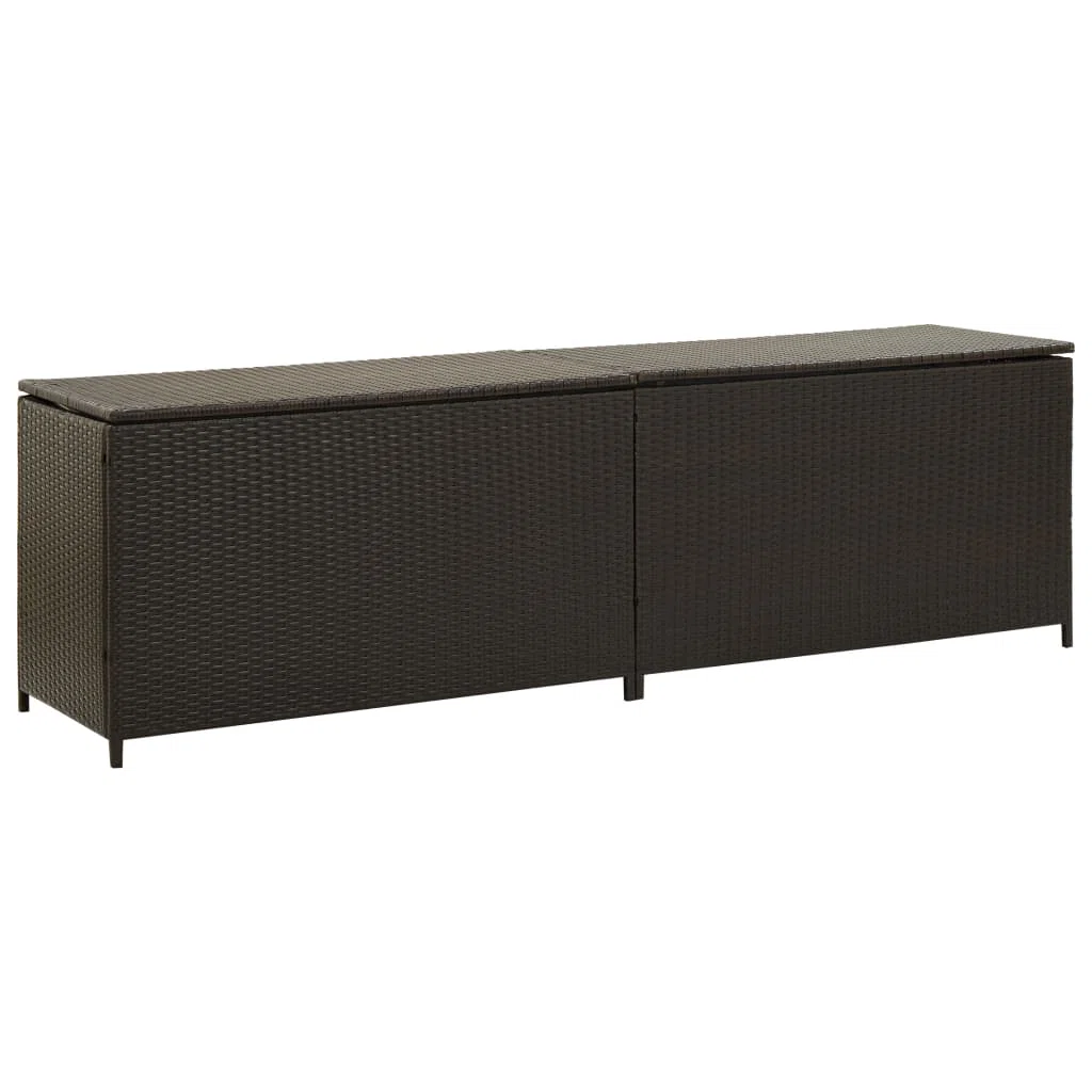 Latitude Run® Water Resistant Poly Rattan Deck Box