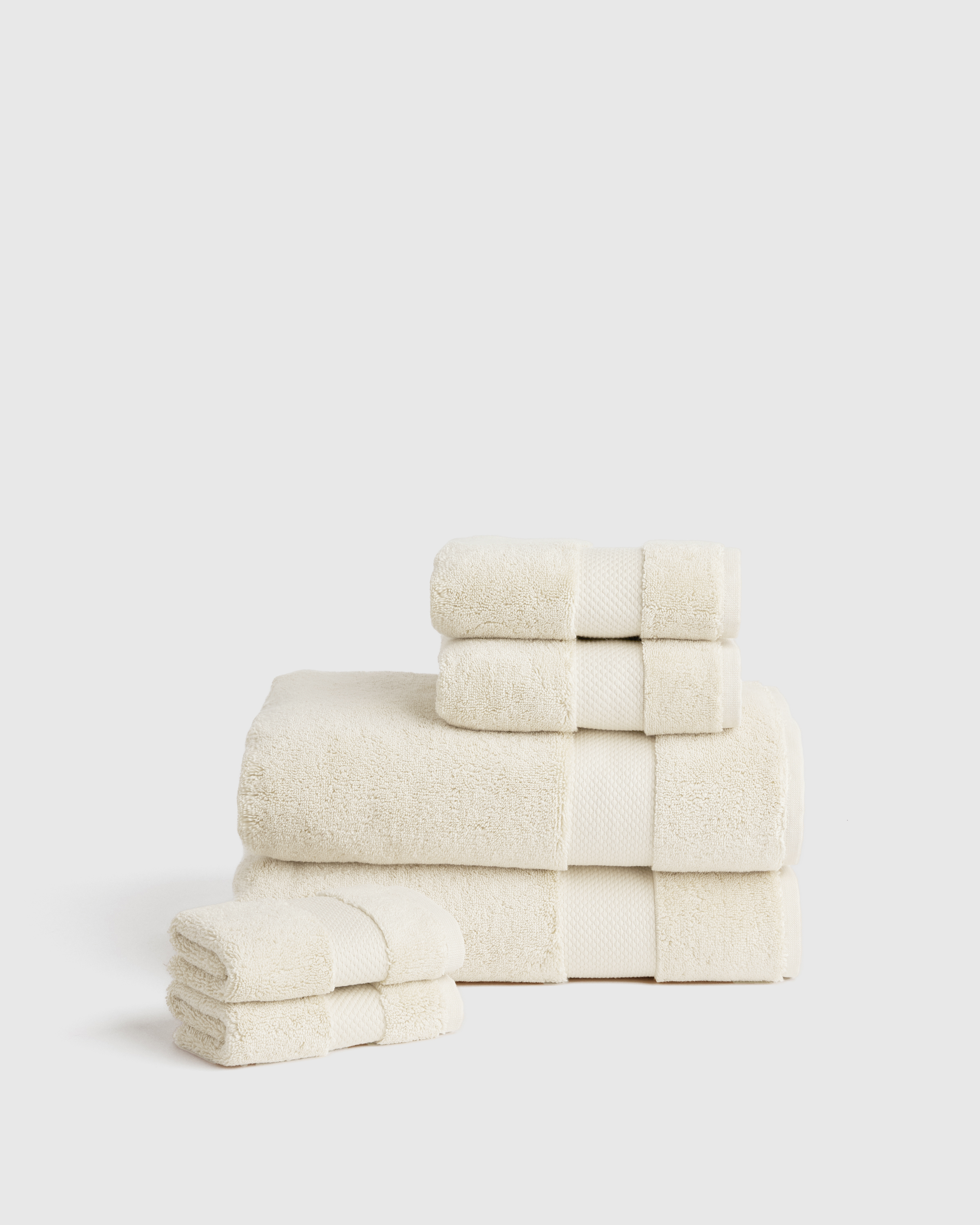 Ultra Luxe Plush Bath Towel Bundle, One Size, Ivory