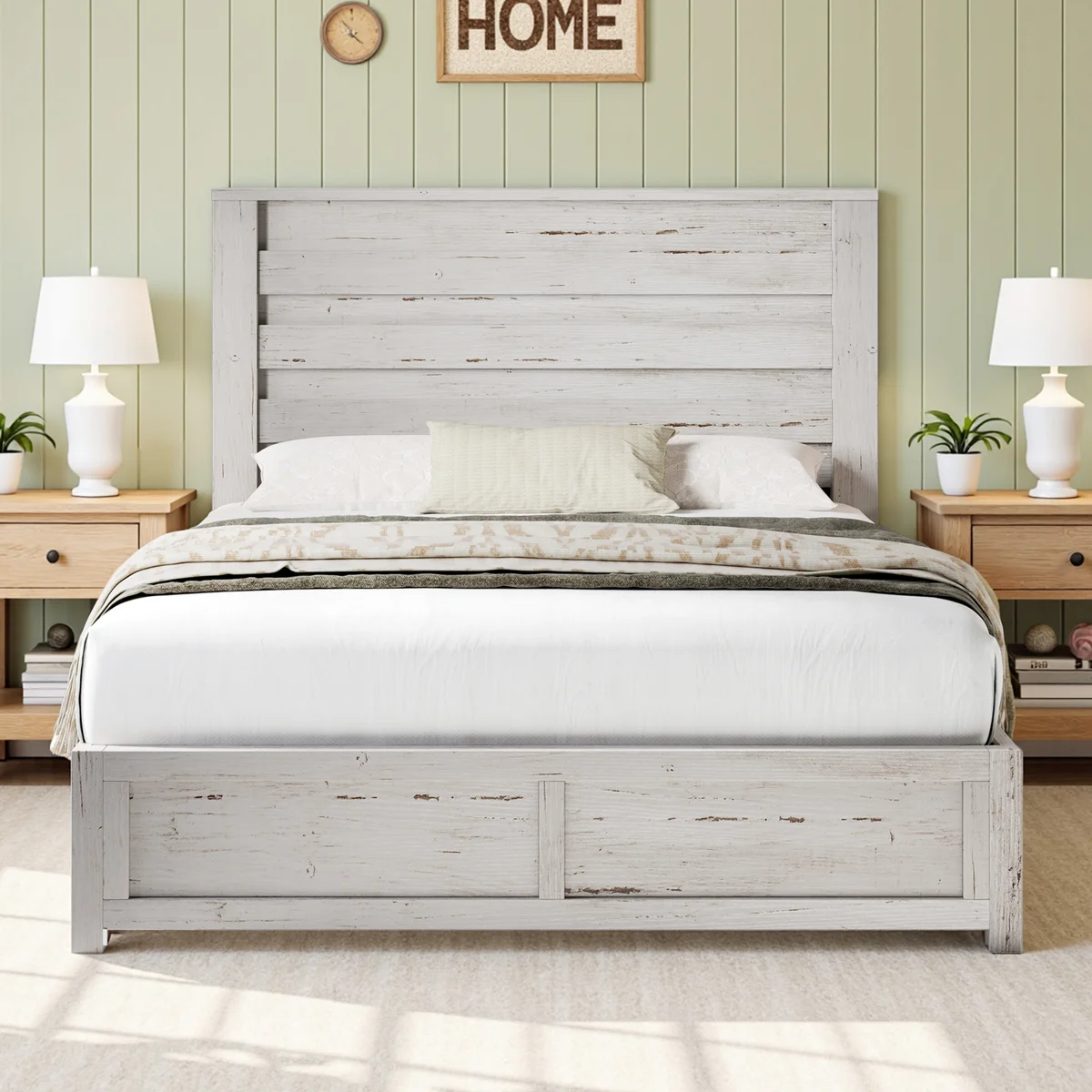 Louby 49" Farmhouse Platform Bed