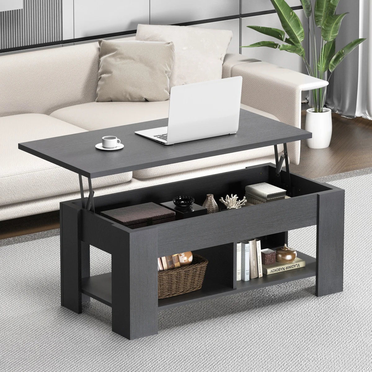 Hardware only Sparta Lift Top Extendable Coffee Table With Storage